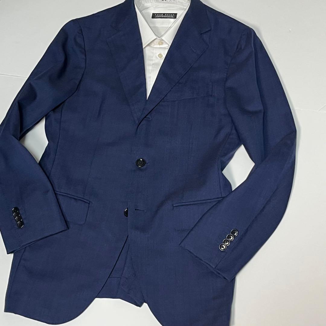 BEAMSF　ビームスエフ　スーツ　セットアップ　ネイビー 46