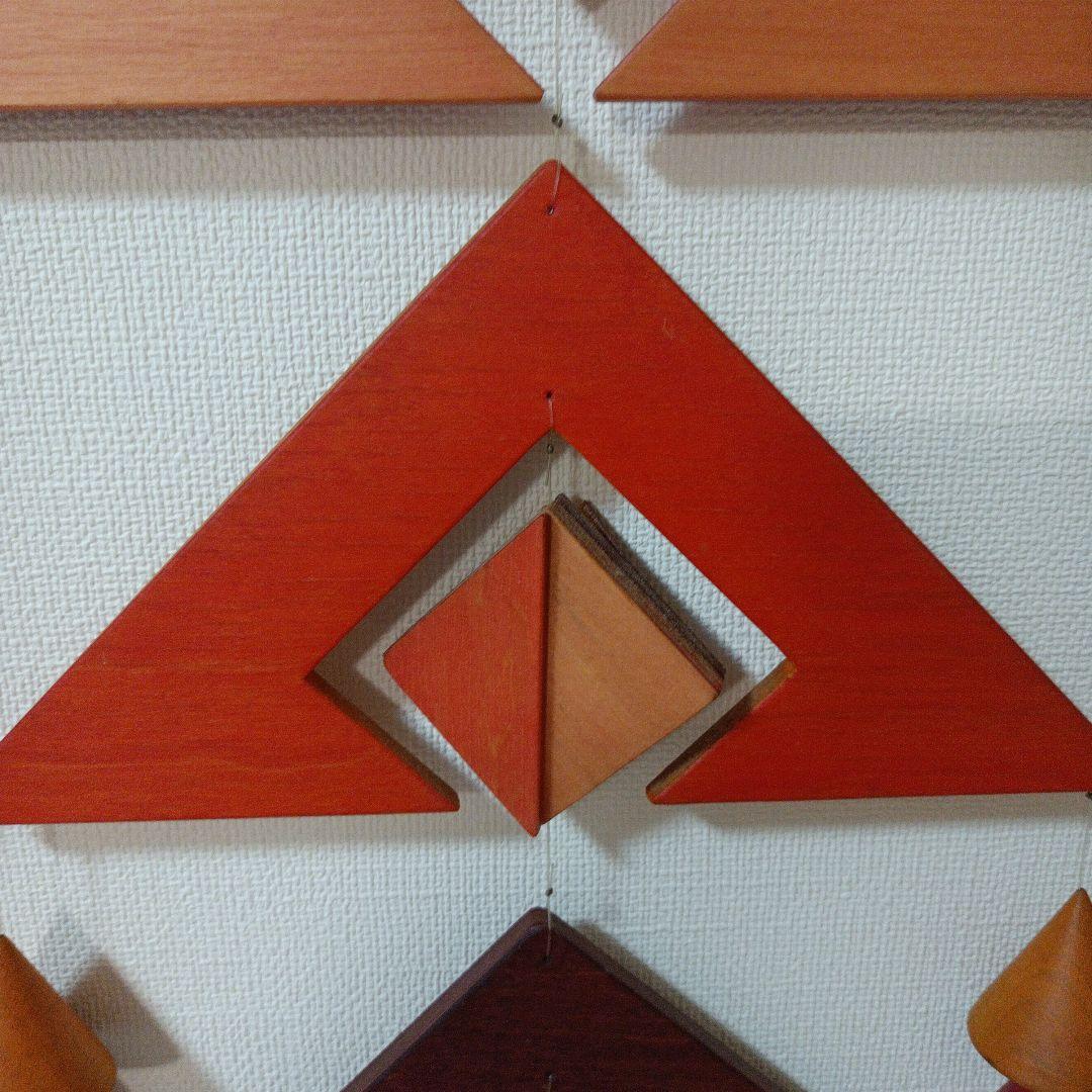 モビール 木製 トリオ(赤系) ドイツ製 ブライトシュベルツ社 希少品