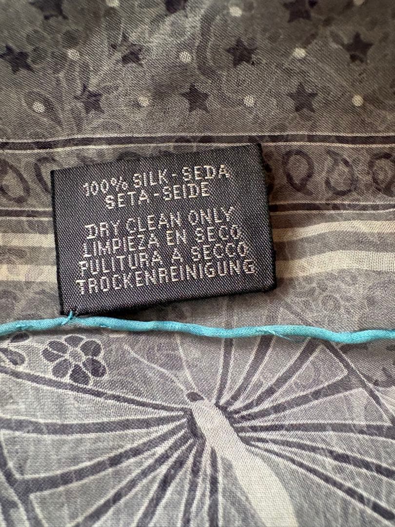 HERMESロングシフォンストール100%シルク