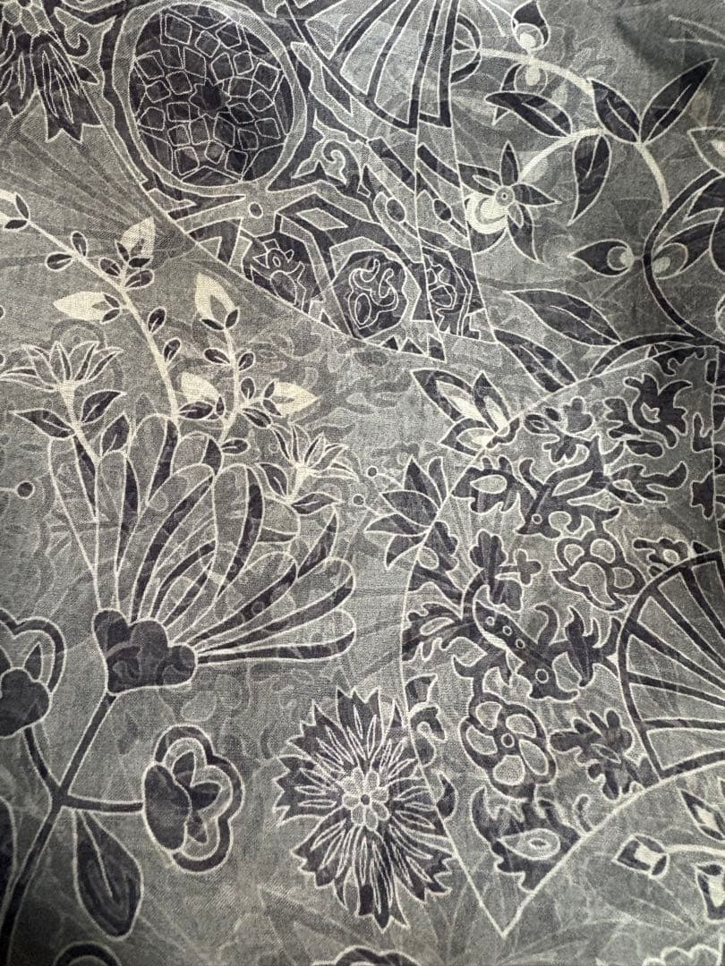 HERMESロングシフォンストール100%シルク