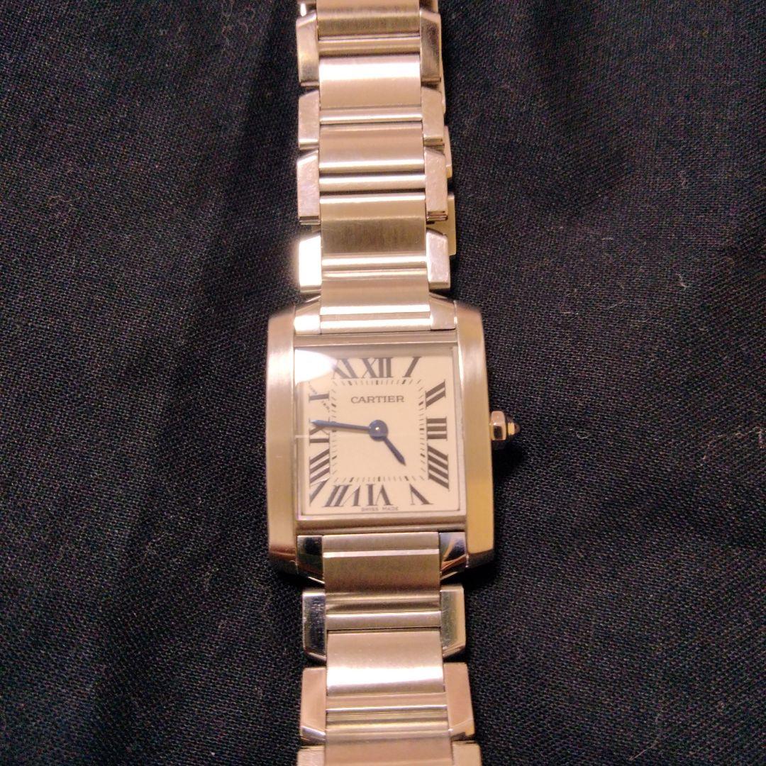 【クリーニング研磨済】 カルティエ タンクフランセーズSM W51008Q3