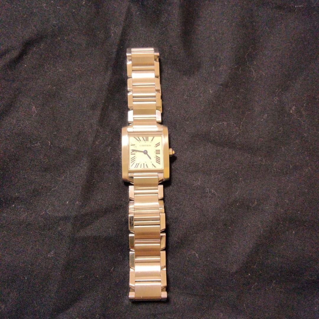 【クリーニング研磨済】 カルティエ タンクフランセーズSM W51008Q3