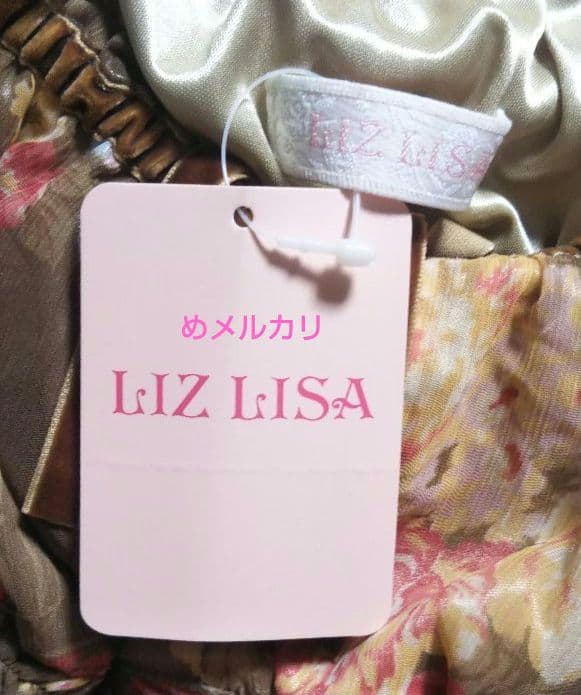 LIZ LISA リズリサ 花柄トップス 花柄チュニック シフォン タグ付