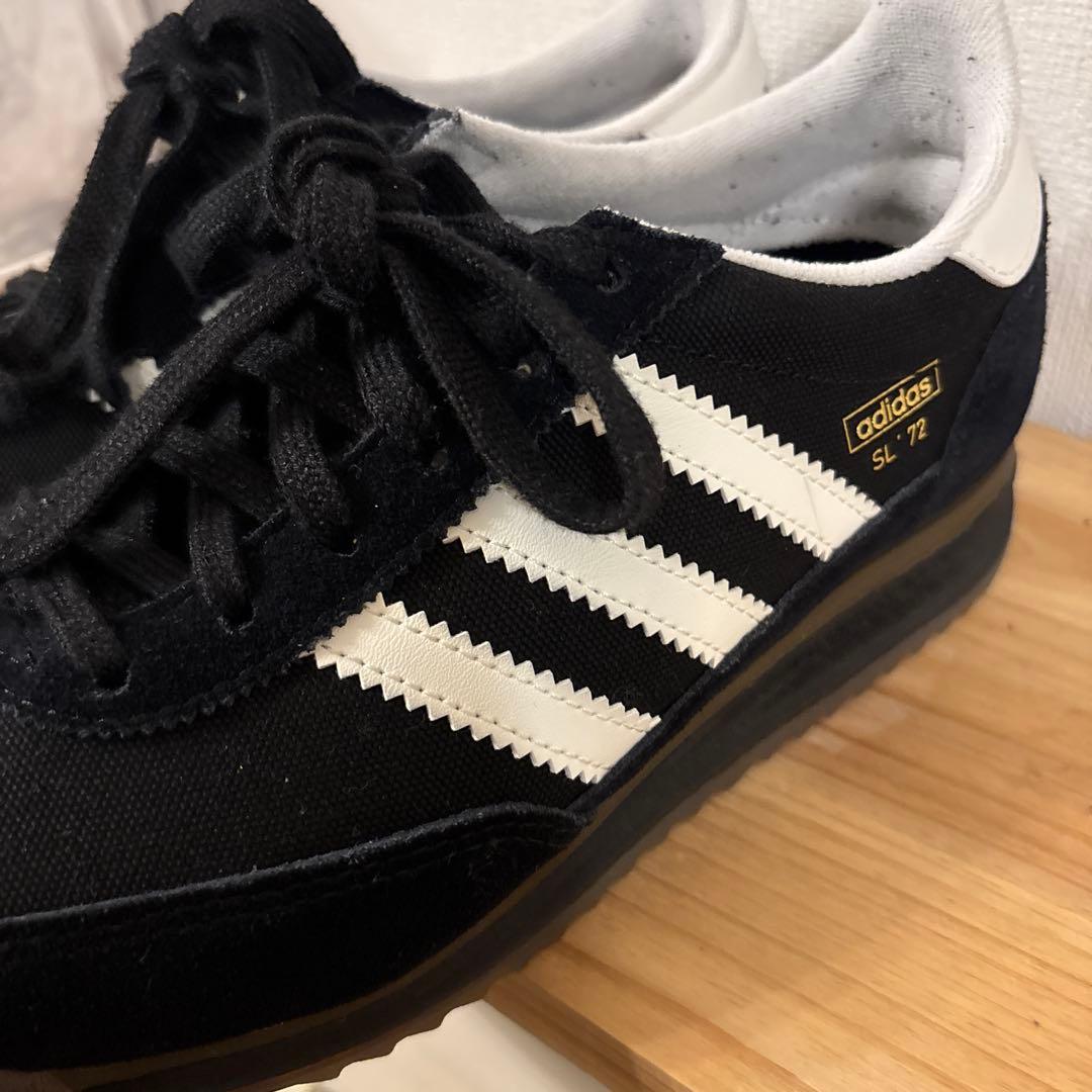 現行品超美品！ships別注adidas SL72⭐︎ネイビーブラック23cm
