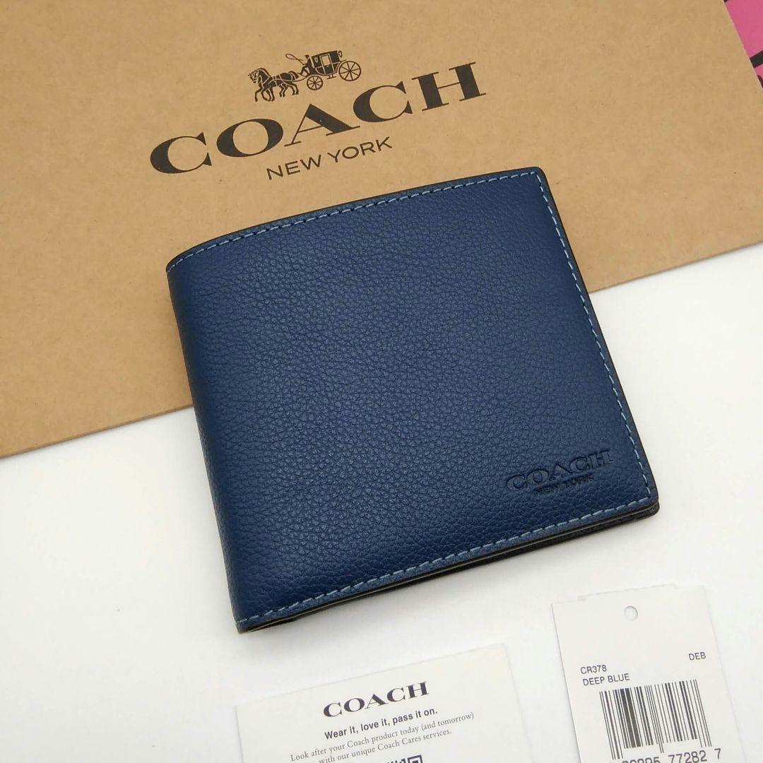 新作　新品　COACH　折り財布　人気の小銭入れ付き
