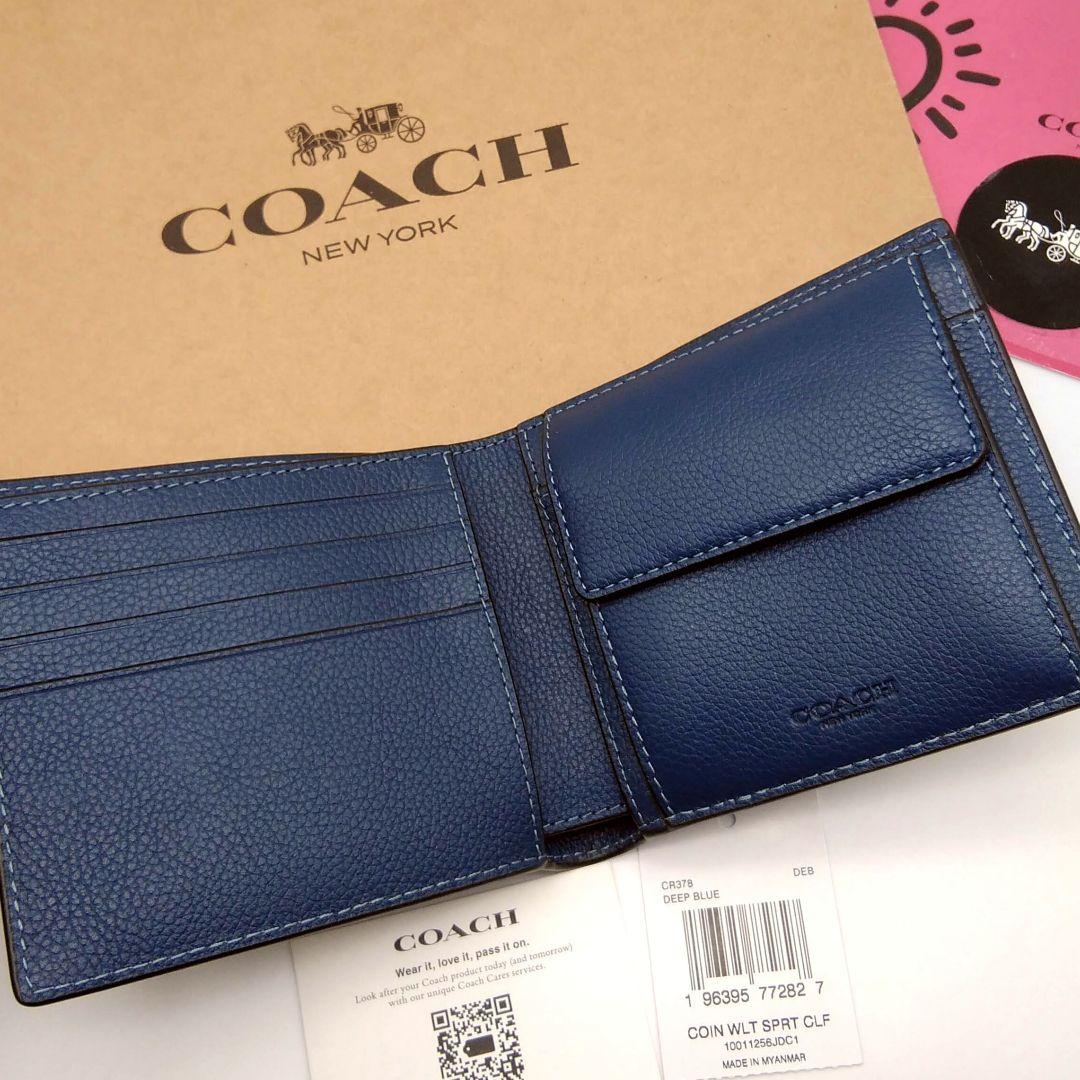 新作　新品　COACH　折り財布　人気の小銭入れ付き