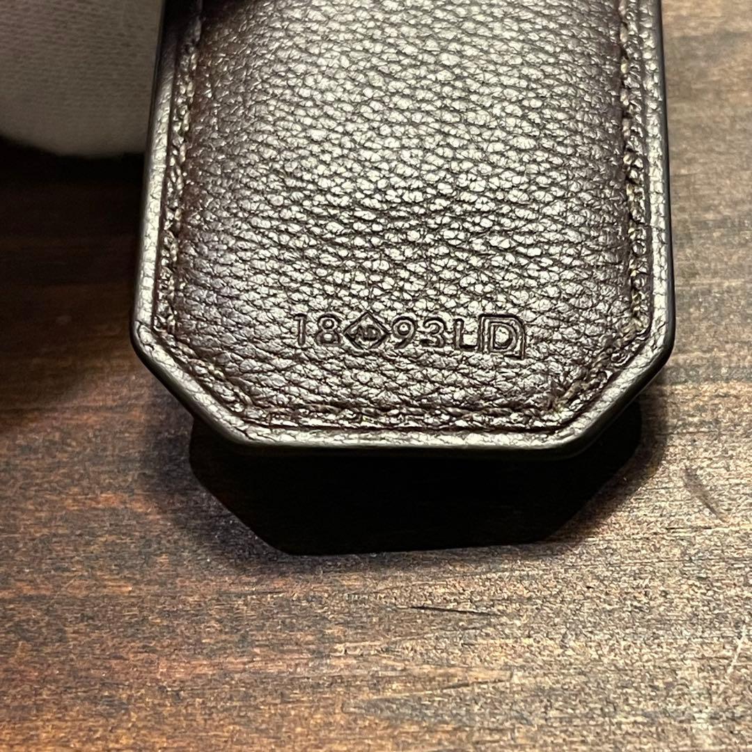 ダンヒル　dunhill クロコダイルレザー マネークリップ ダークブラウン