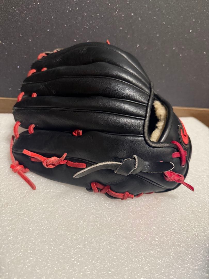 ★美品★希少★ NIKE ナイキ 一般軟式 内野手用 良型 全紐交換 型◎