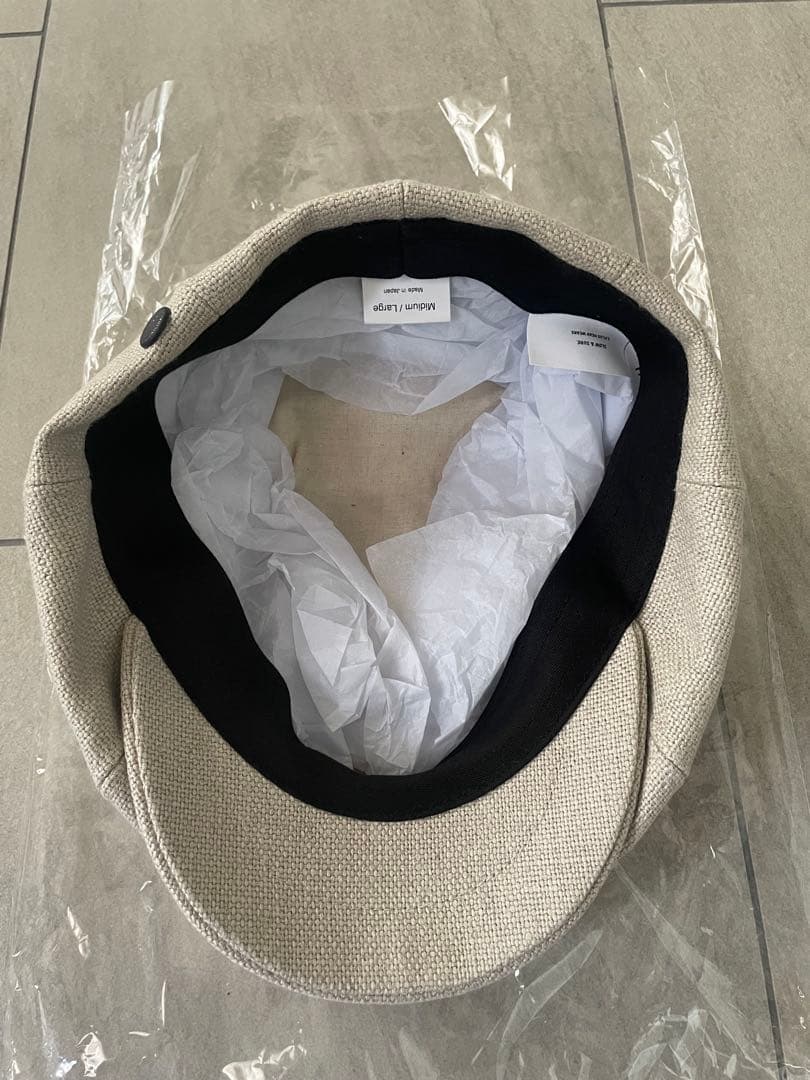 新品未使用 Cph 575 LINEN CANVAS CASQUETTE M/L