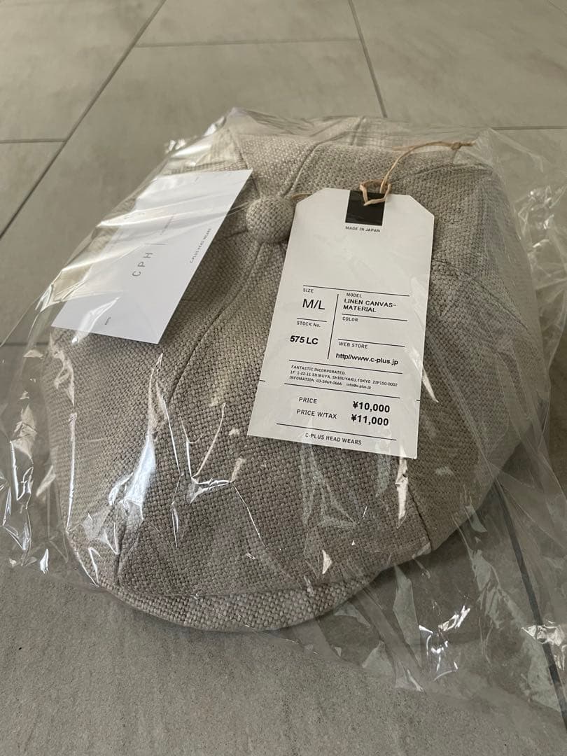 新品未使用 Cph 575 LINEN CANVAS CASQUETTE M/L