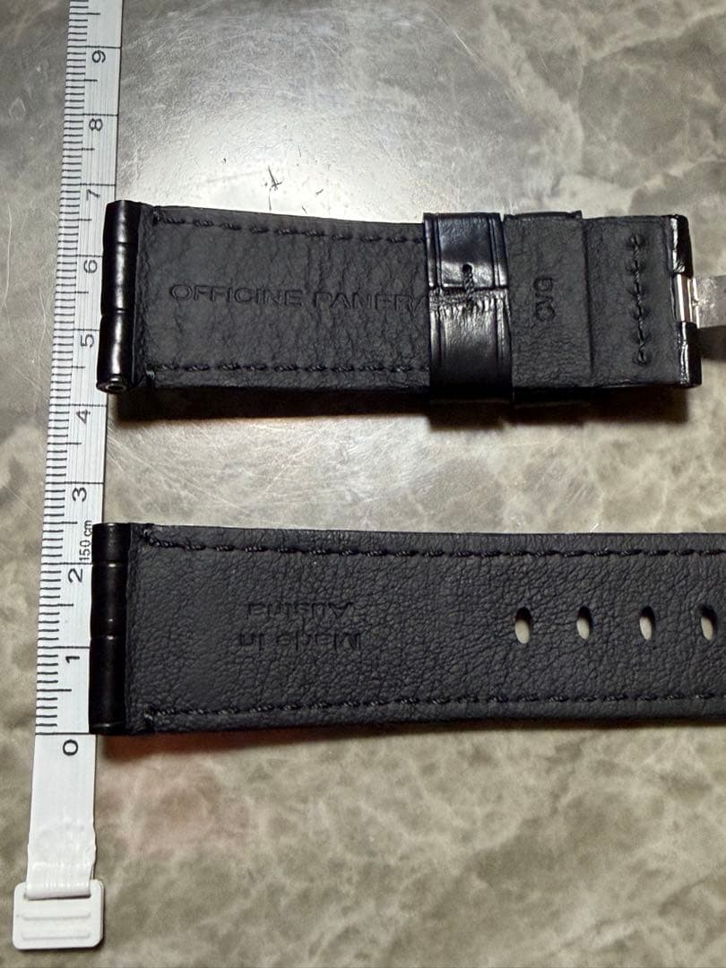 PANERAI ブラックレザーベルト