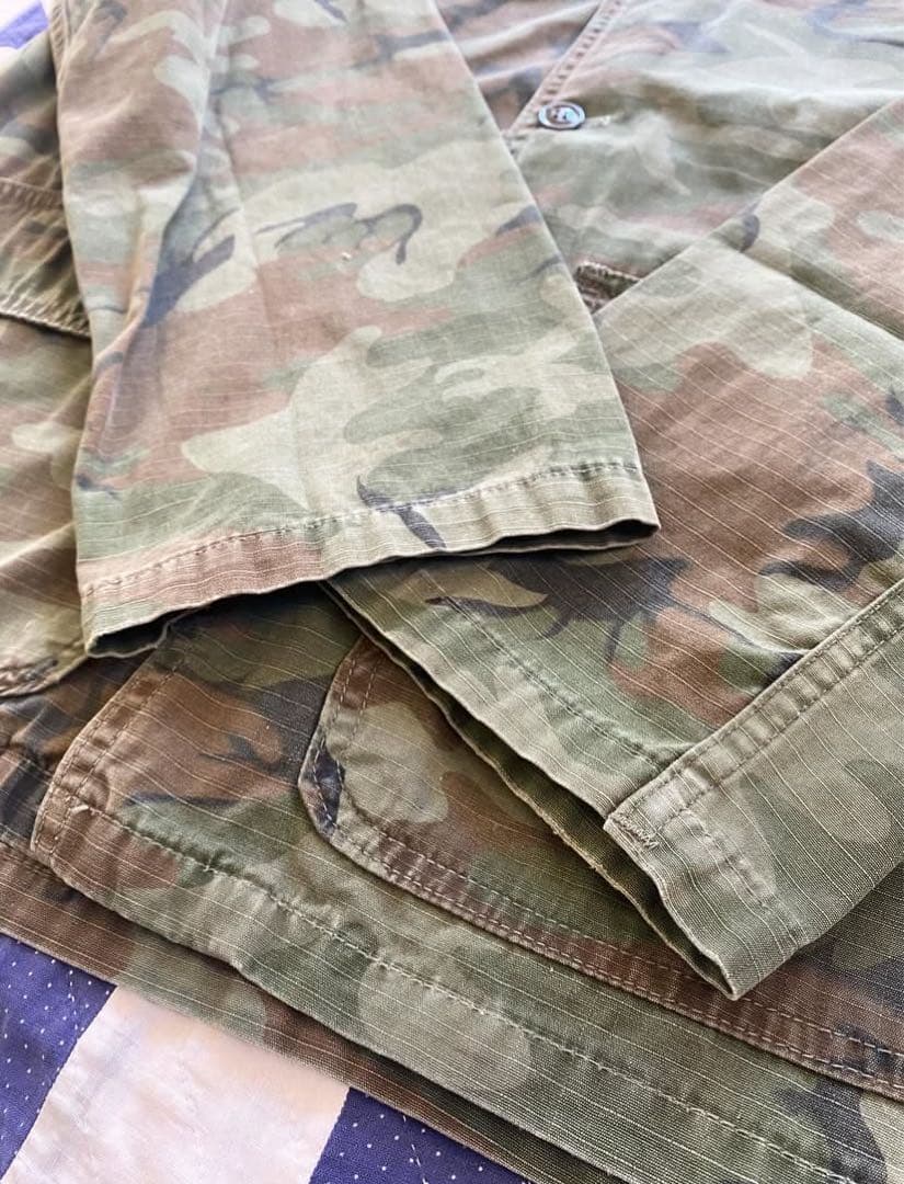 60s 70sビンテージ シビリアンリーフカモ　ハンティングジャケット
