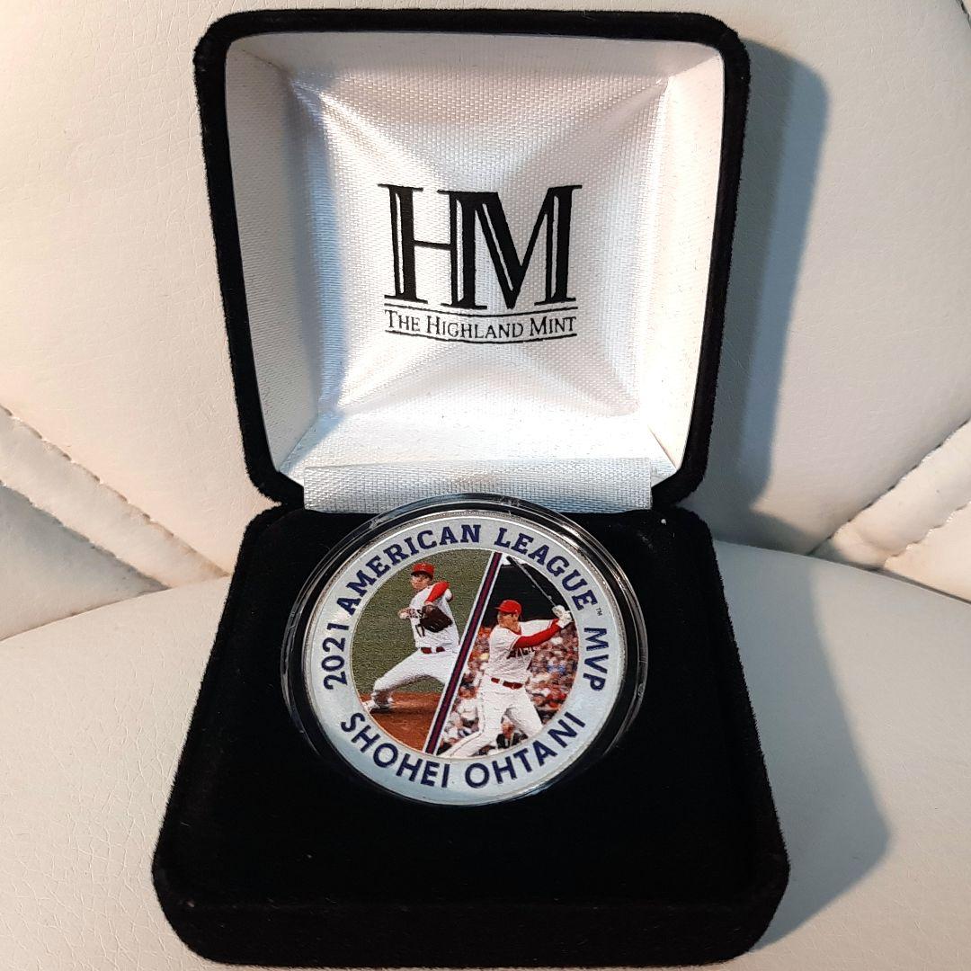 【純銀】大谷翔平・2021MVP二刀流記念／純銀メダル・シリアル700番台