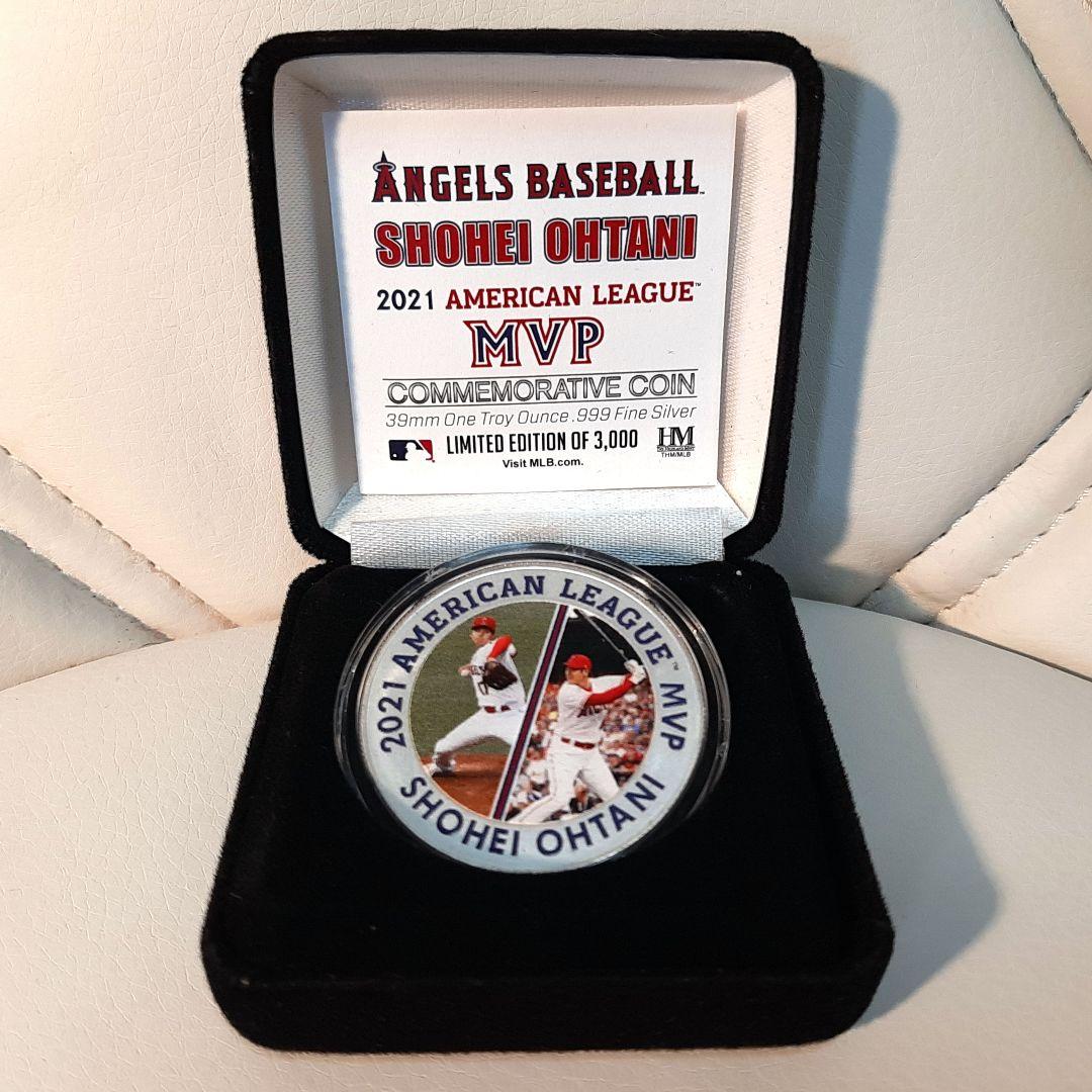 【純銀】大谷翔平・2021MVP二刀流記念／純銀メダル・シリアル700番台