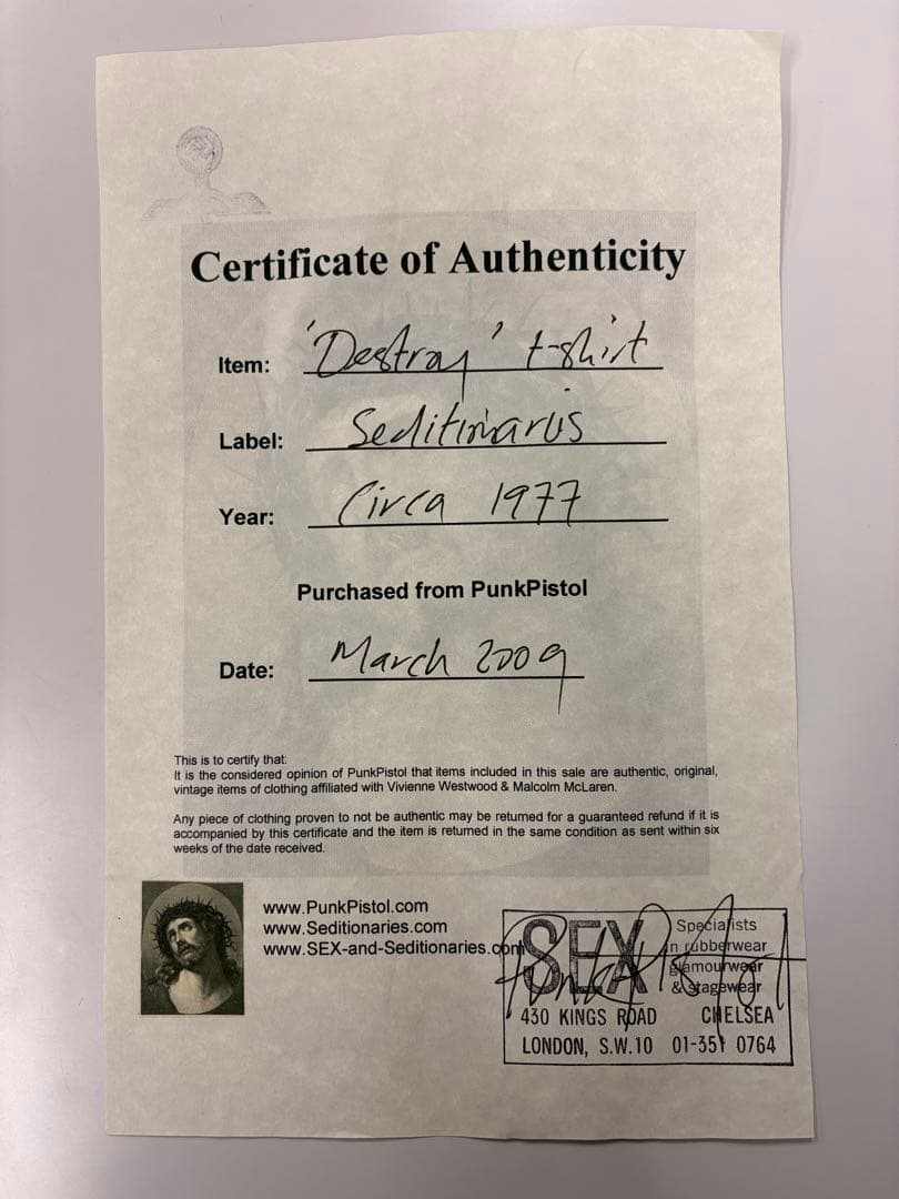 か*氷様 SEDITIONARIES 長袖シャツ