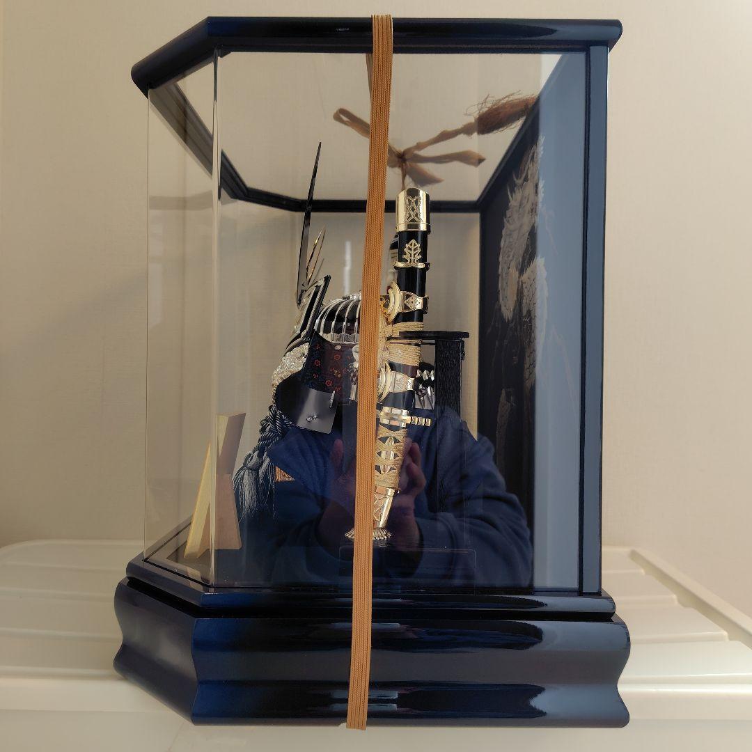 五月人形 上杉謙信 銀兜 コンパクト 12号