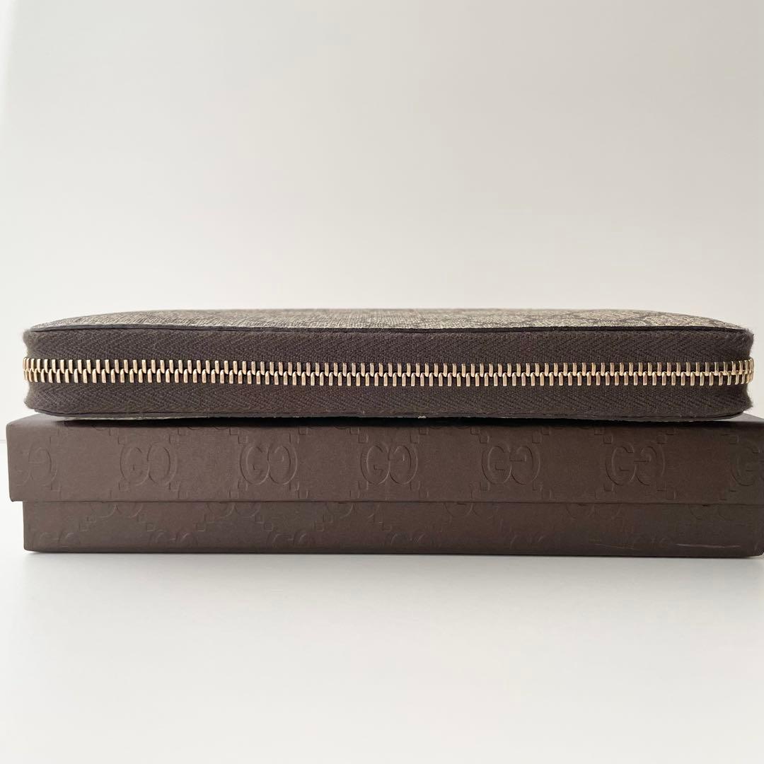 グッチ GUCCI 長財布 GG GGスプリーム ブラウン 新品