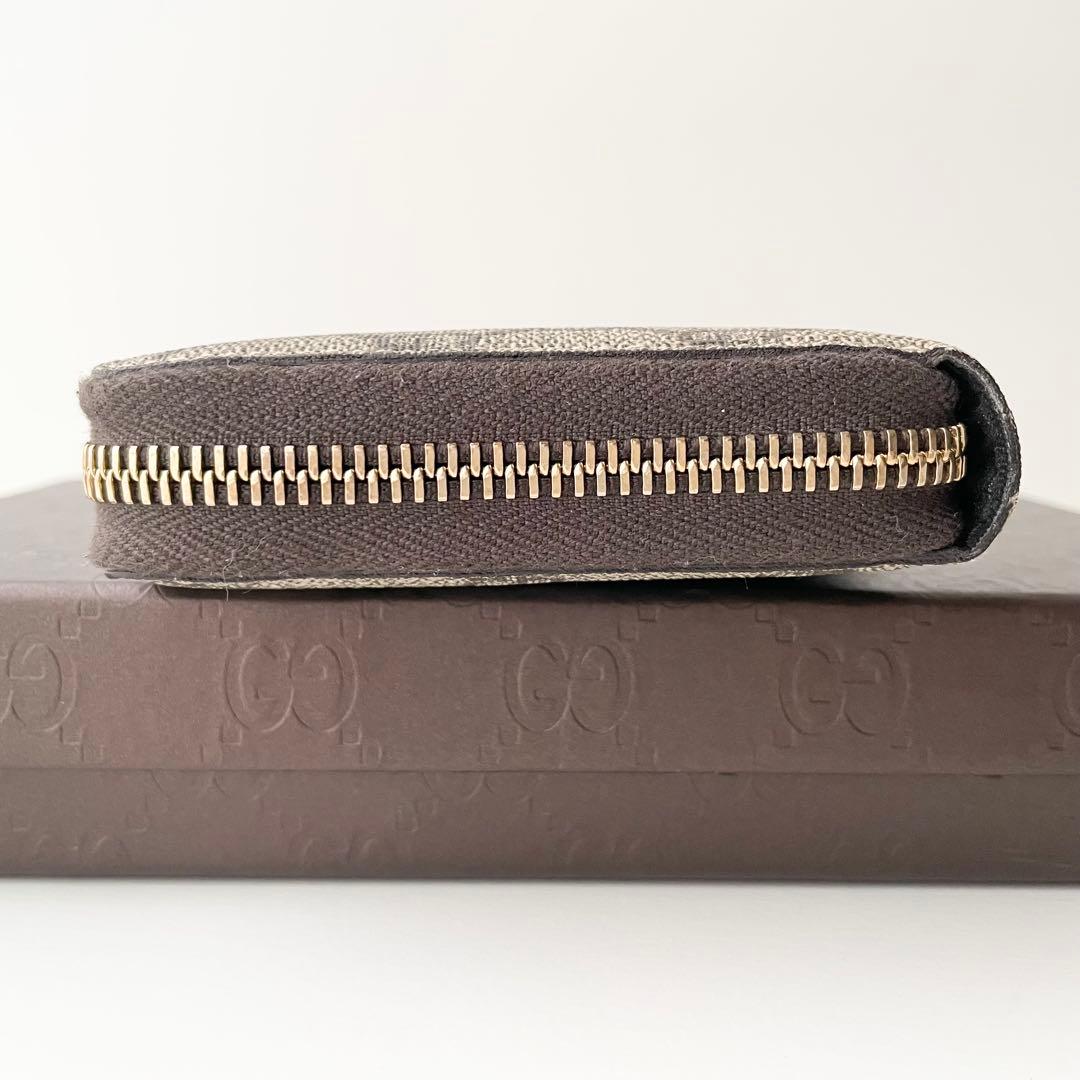 グッチ GUCCI 長財布 GG GGスプリーム ブラウン 新品