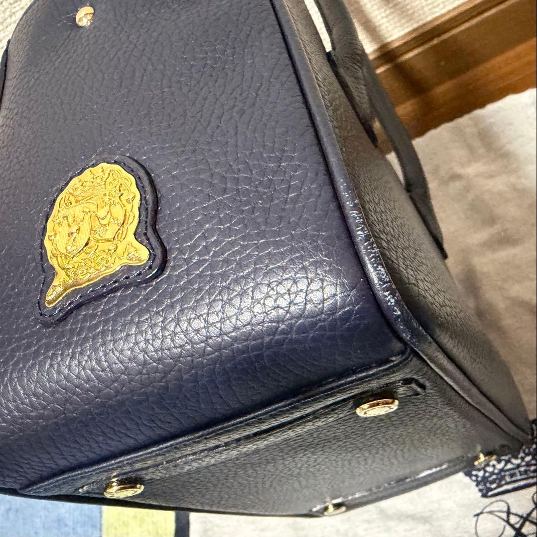 ADMJ エーディーエムジェイ 牛革 ストラップ付き ミニトート