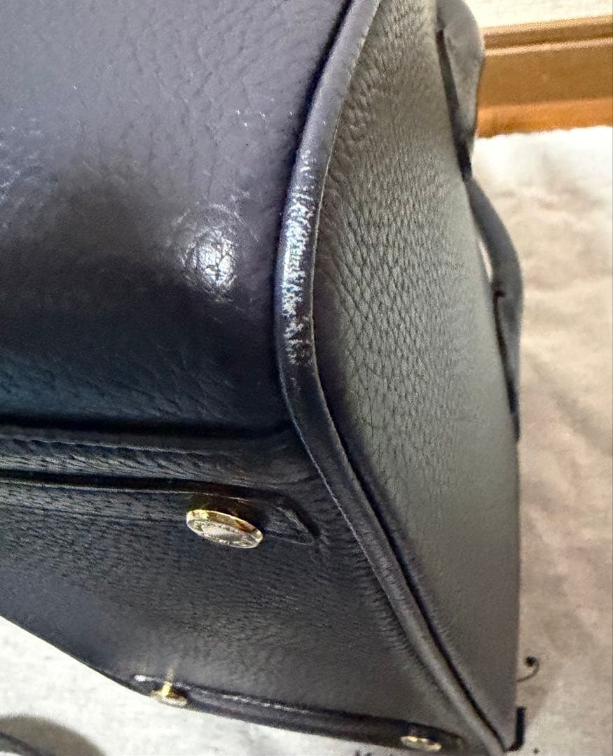 ADMJ エーディーエムジェイ 牛革 ストラップ付き ミニトート