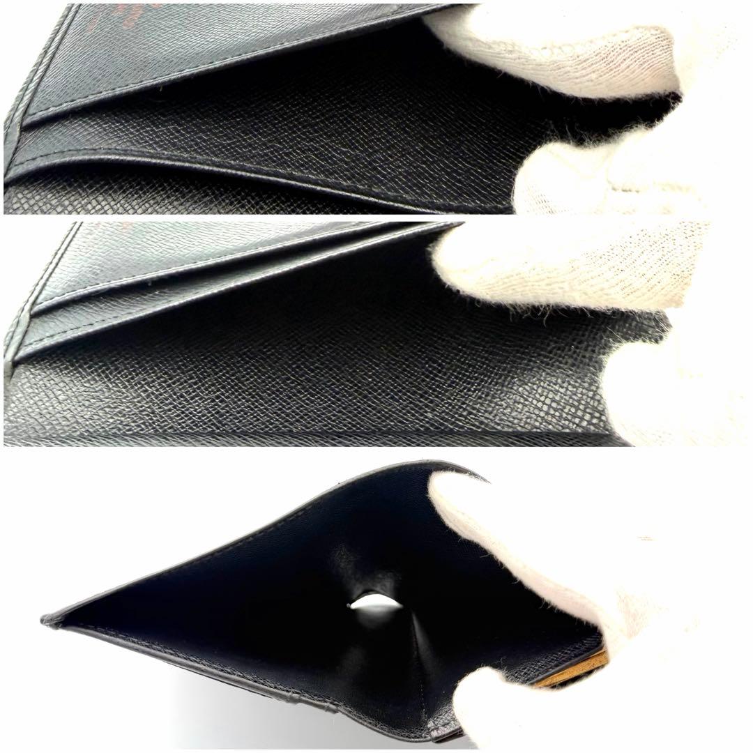 ルイヴィトン エピ ポルトモネビエヴィエノワ 二つ折り財布 がま口 ブラック 黒