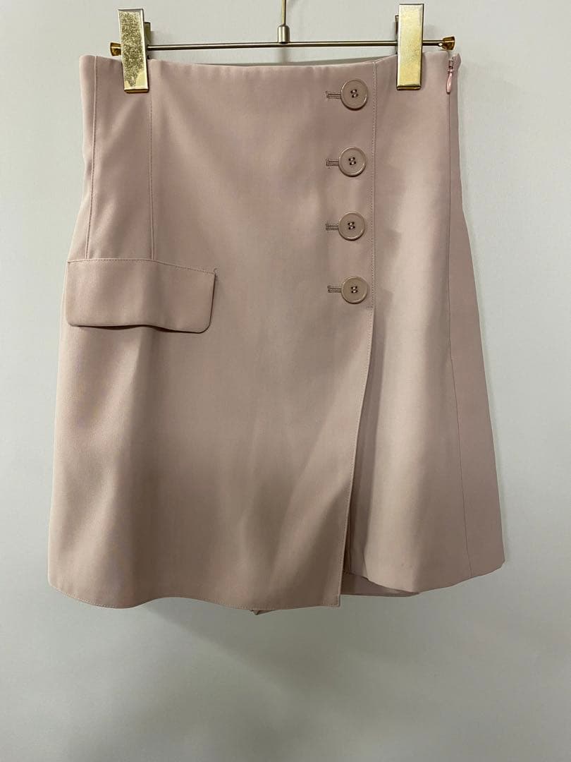 SNIDEL /スナイデル　ハイウエストキュロットショートパンツピンクベージュS