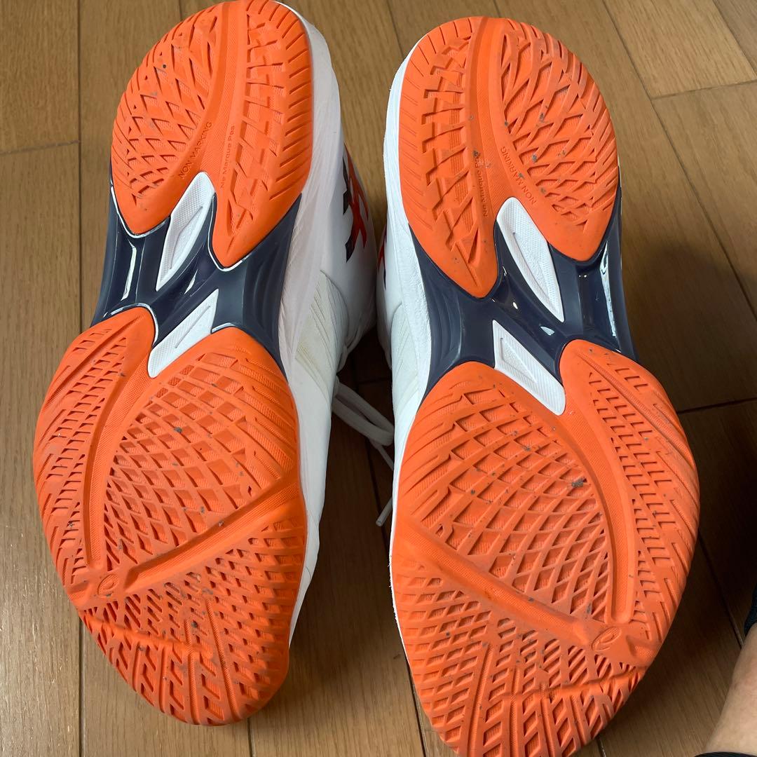 ASICS バレーボールシューズ ホワイト/オレンジ