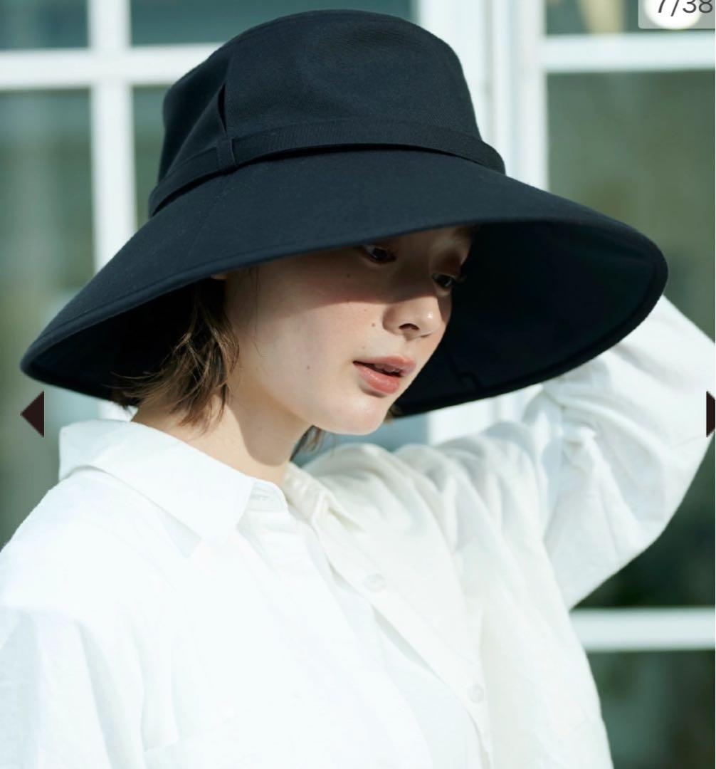 サンバリア100 ウインドハット（ブラックL）