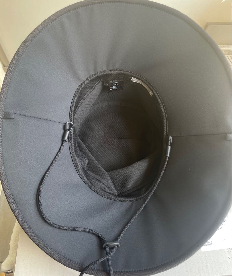 サンバリア100 ウインドハット（ブラックL）