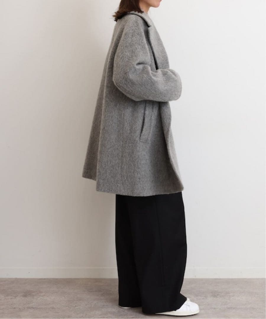 新品 ☆ 尾州ウールシャギーミドルコート　ジャーナルスタンダードレリューム