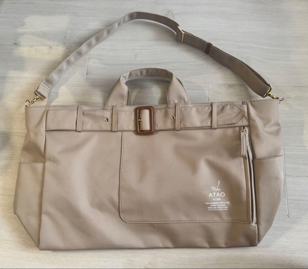 ATAOバッグ　ベージュ　大きめ