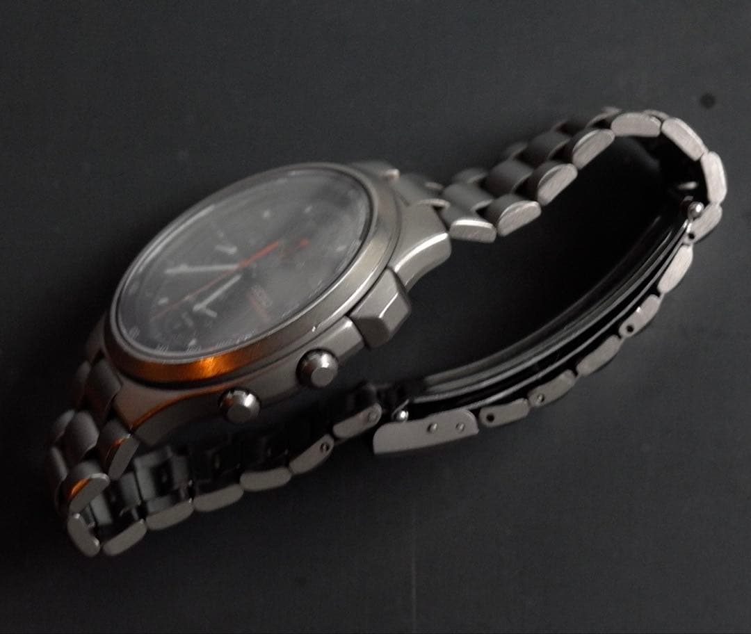 SEIKO 7T42-7A10 チタンモデル スピードマスター クロノグラフ