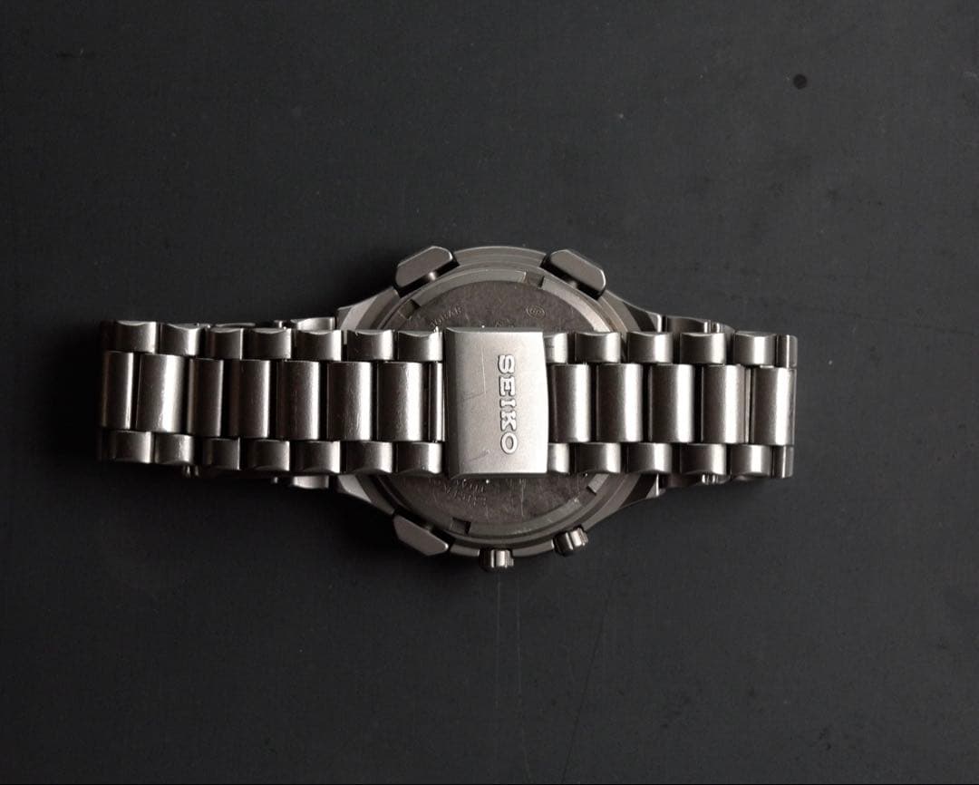 SEIKO 7T42-7A10 チタンモデル スピードマスター クロノグラフ