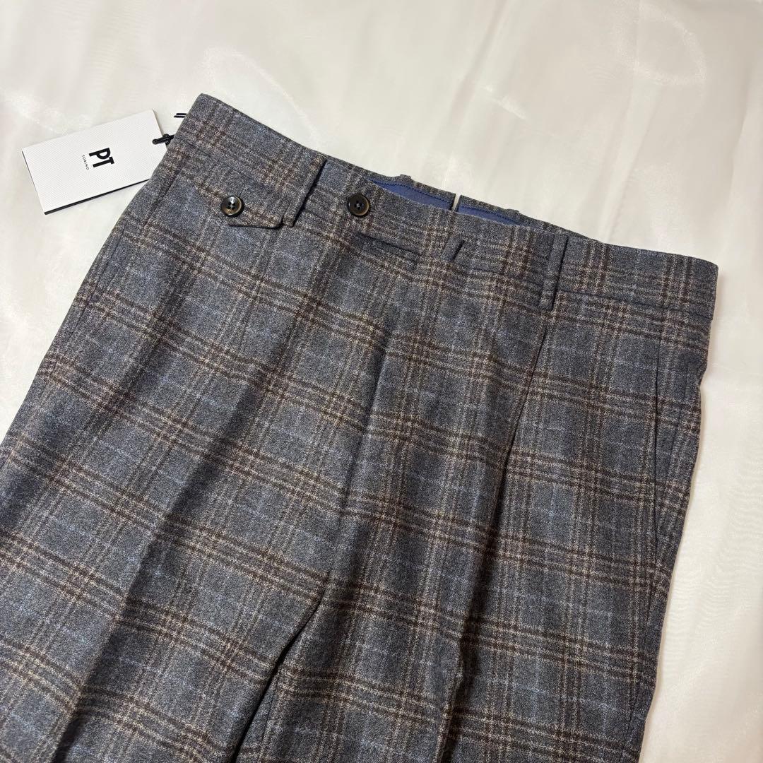新品未使用 PT TORINO ピーティートリノ ウール パンツ スラックス46