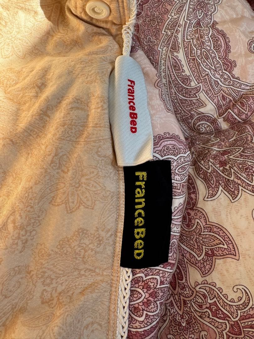 フランスベッド 高級 羽毛布団 クイーン オールシーズン 2枚組み 布団セット