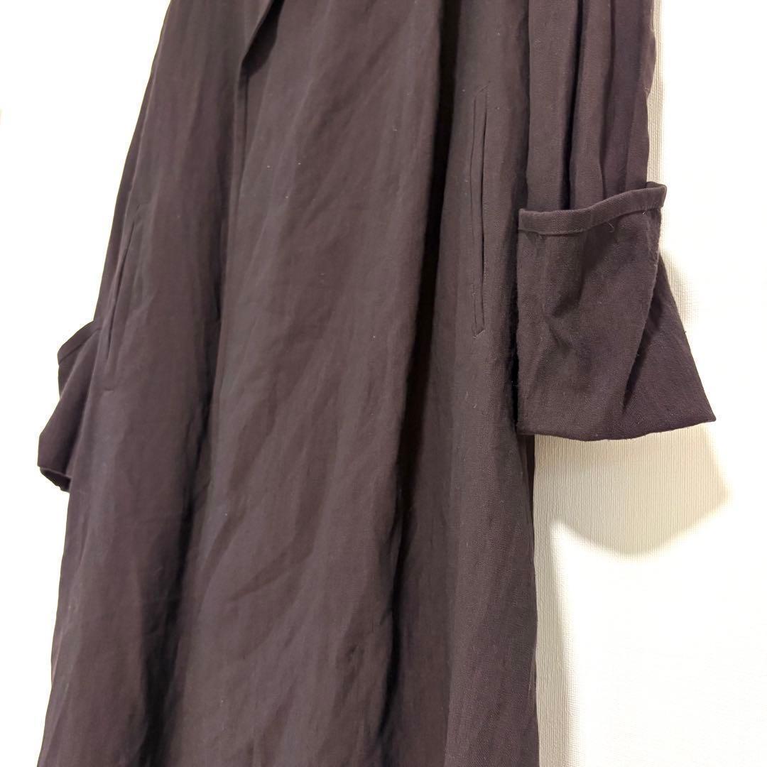 ワイズ ヨウジヤマモト 大きいサイズ ロングコート 折り返しデザイン モード