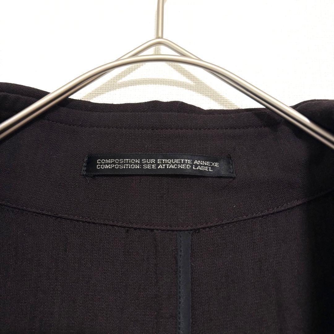 ワイズ ヨウジヤマモト 大きいサイズ ロングコート 折り返しデザイン モード