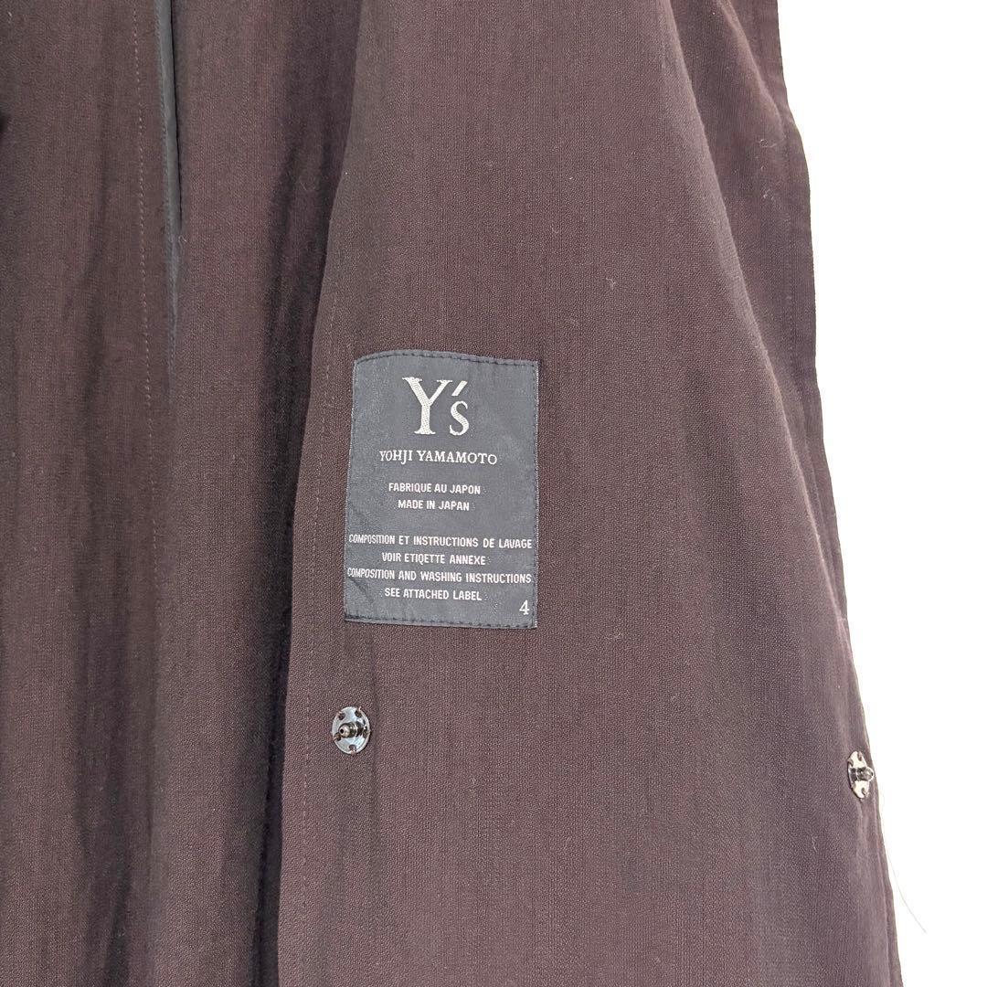 ワイズ ヨウジヤマモト 大きいサイズ ロングコート 折り返しデザイン モード