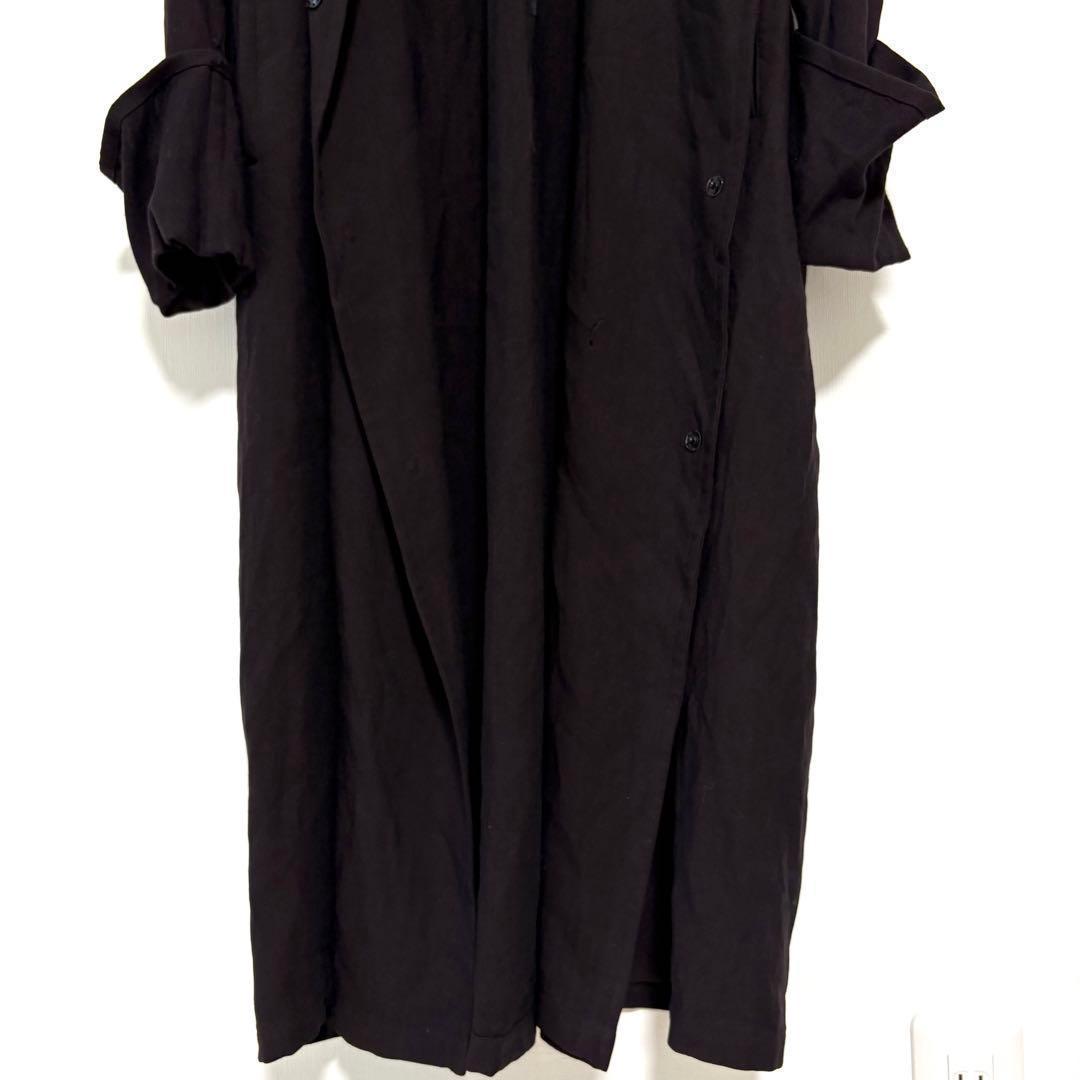 ワイズ ヨウジヤマモト 大きいサイズ ロングコート 折り返しデザイン モード