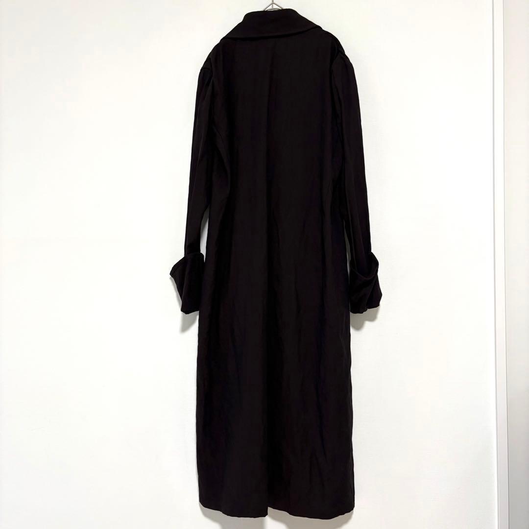 ワイズ ヨウジヤマモト 大きいサイズ ロングコート 折り返しデザイン モード