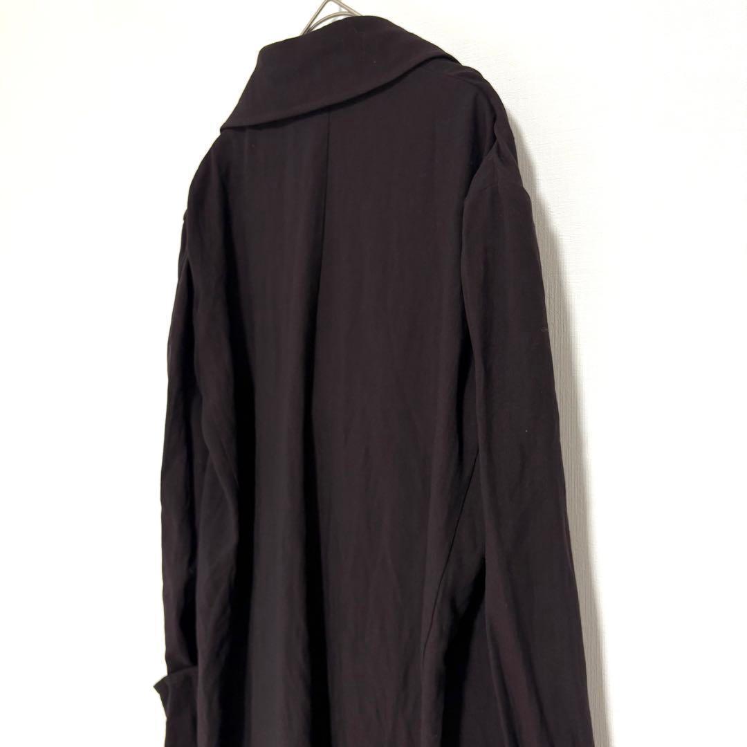 ワイズ ヨウジヤマモト 大きいサイズ ロングコート 折り返しデザイン モード