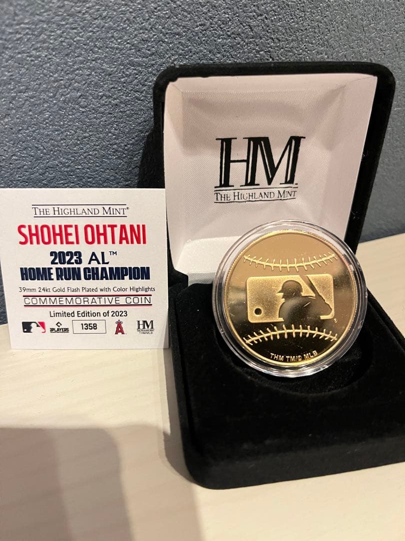 【2023個限定品】大谷翔平選手2023アリーグHR王獲得記念ゴールド
