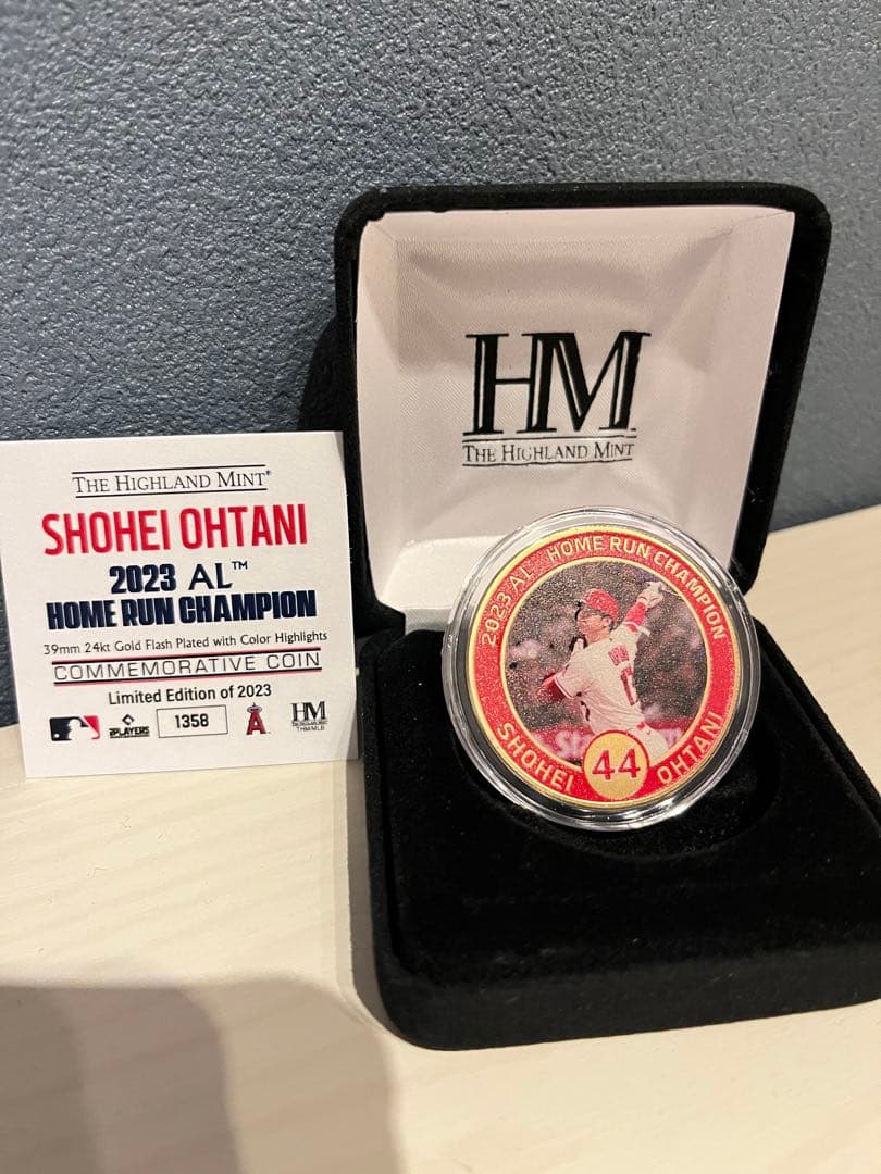 【2023個限定品】大谷翔平選手2023アリーグHR王獲得記念ゴールド