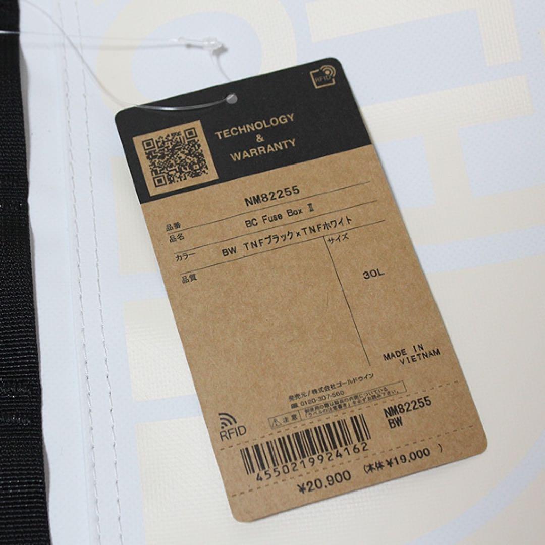 新品ノースフェイス BC ヒューズ ボックス 2 リュック バックパック 白×黒