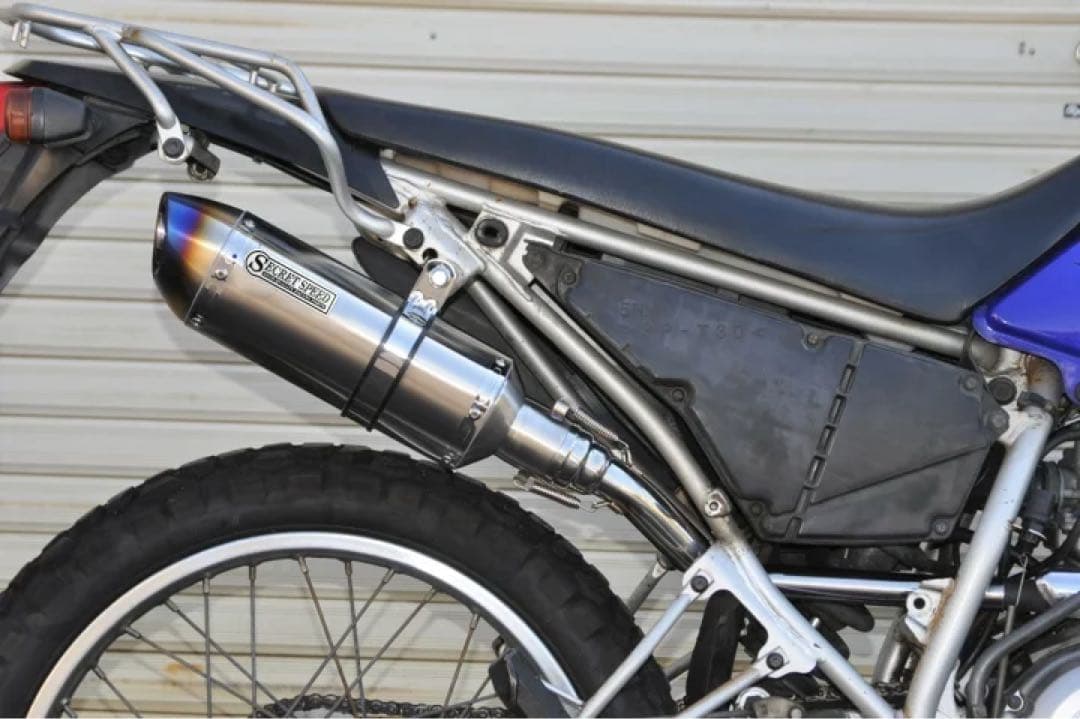 ヤマハ XTZ125 スリップオン異形 モタード SUS ブルー