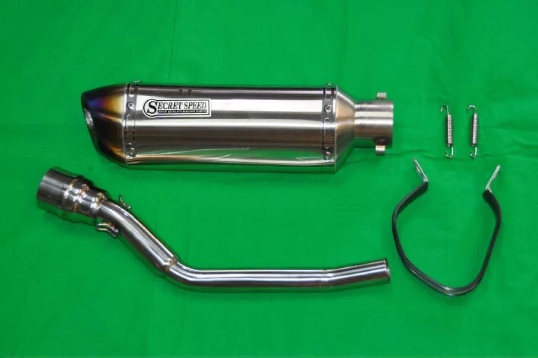 ヤマハ XTZ125 スリップオン異形 モタード SUS ブルー