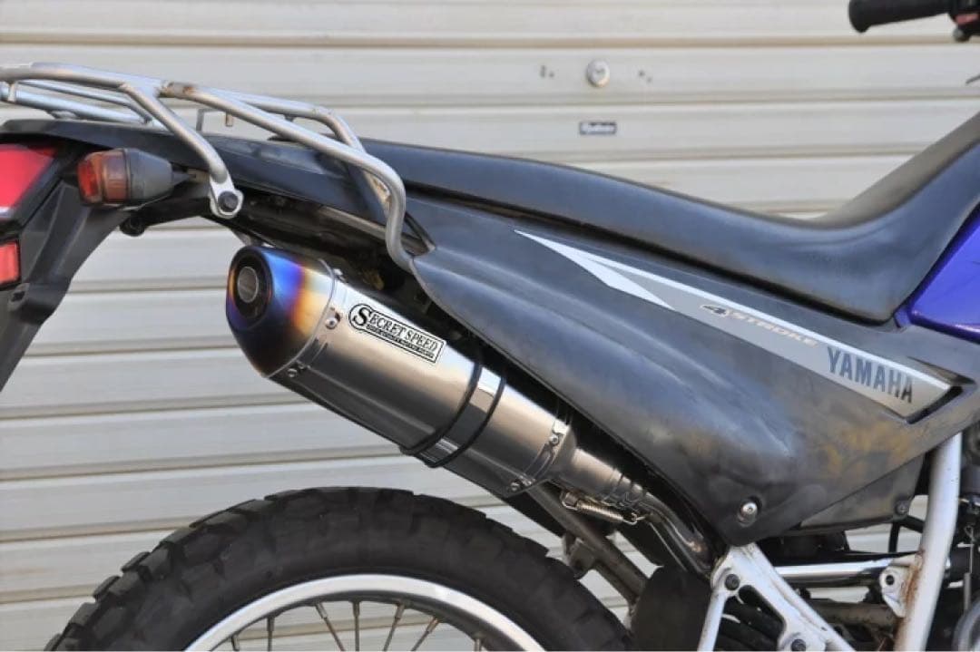 ヤマハ XTZ125 スリップオン異形 モタード SUS ブルー