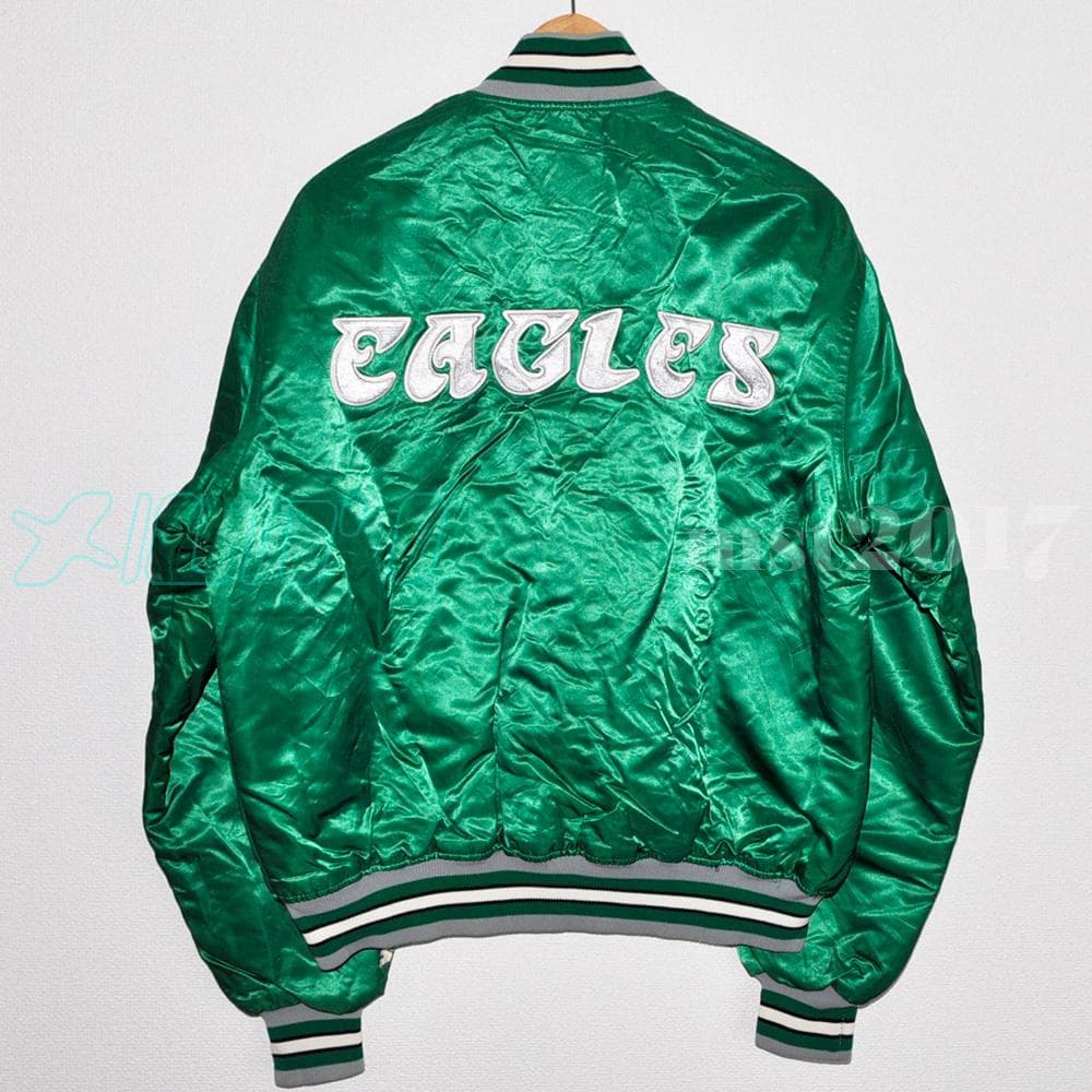 【NFL ジャケット】Starter イーグルス サテンジャケット