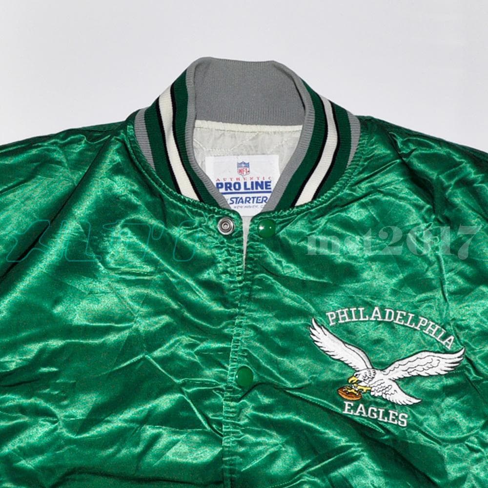 【NFL ジャケット】Starter イーグルス サテンジャケット