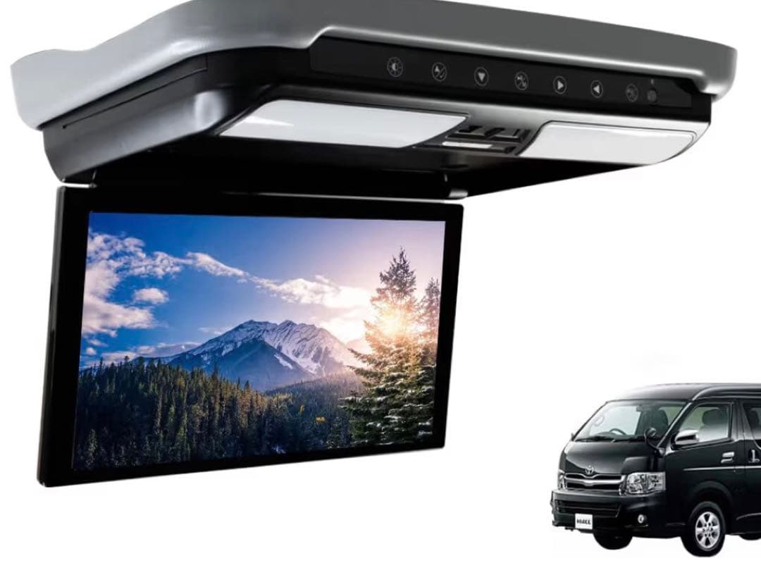 ハイエース200系 専用フリップダウンモニター11.6インチ　後席モニター